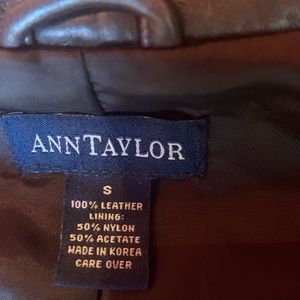 Ann Taylor 100% Leather Jacket